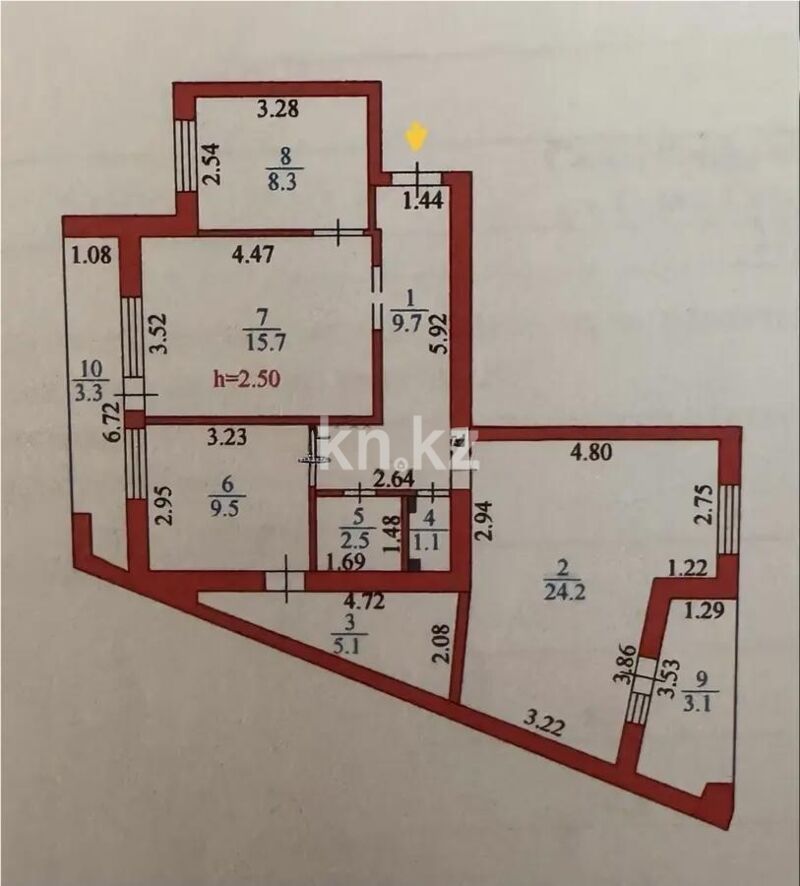 Продажа 3-комнатной квартиры, 83 м² - Продажа трехкомнатных квартир в р-не Байконур Астаны - страница 2 фото 8 из 8