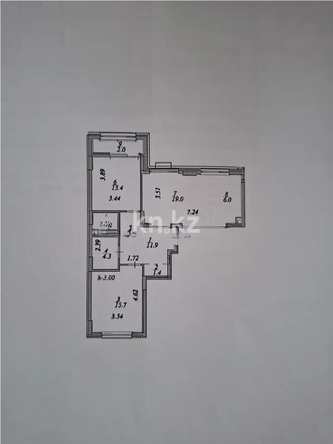 Продажа 3-комнатной квартиры, 78 м² - Продажа квартир в блочном доме в Астане фото 3 из 3
