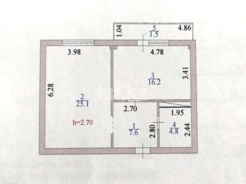 Продажа 2-комнатной квартиры, 55.8 м² - Продажа двухкомнатных квартир в р-не Байконур Астаны - страница 7 фото 5 из 5