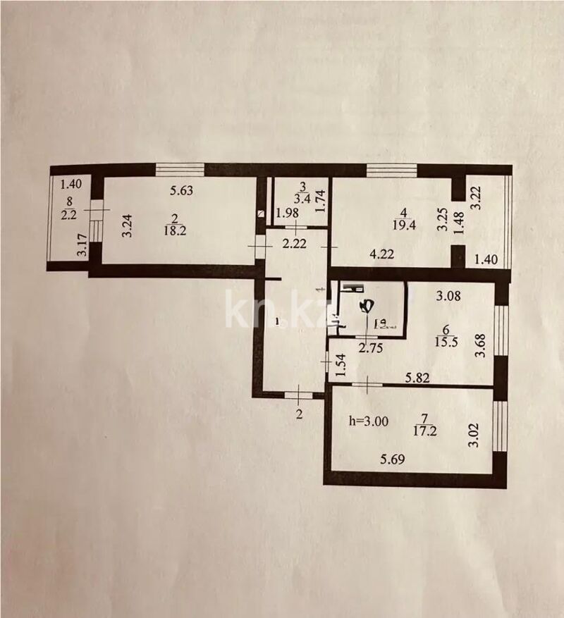 Продажа 3-комнатной квартиры, 94 м² - Продажа квартир в Казахстане - страница 133 фото 5 из 5