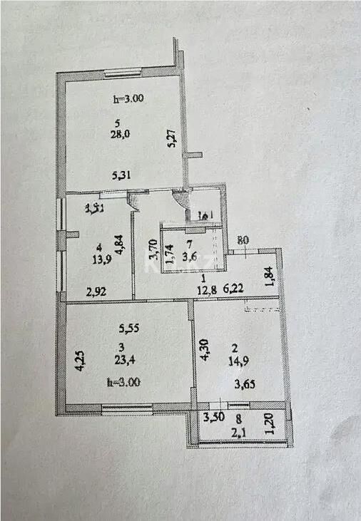 Продажа 3-комнатной квартиры, 102.5 м² - Продажа квартир в монолитно-каркасном доме в Астане - страница 78 фото 4 из 4