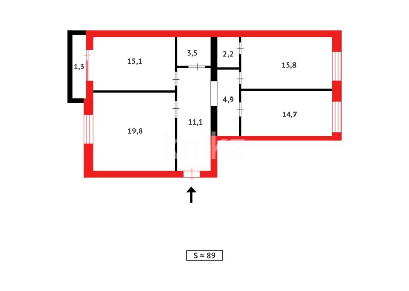 Продажа 3-комнатной квартиры, 89 м² - Продажа квартир в Караганде - страница 17 фото 31 из 31