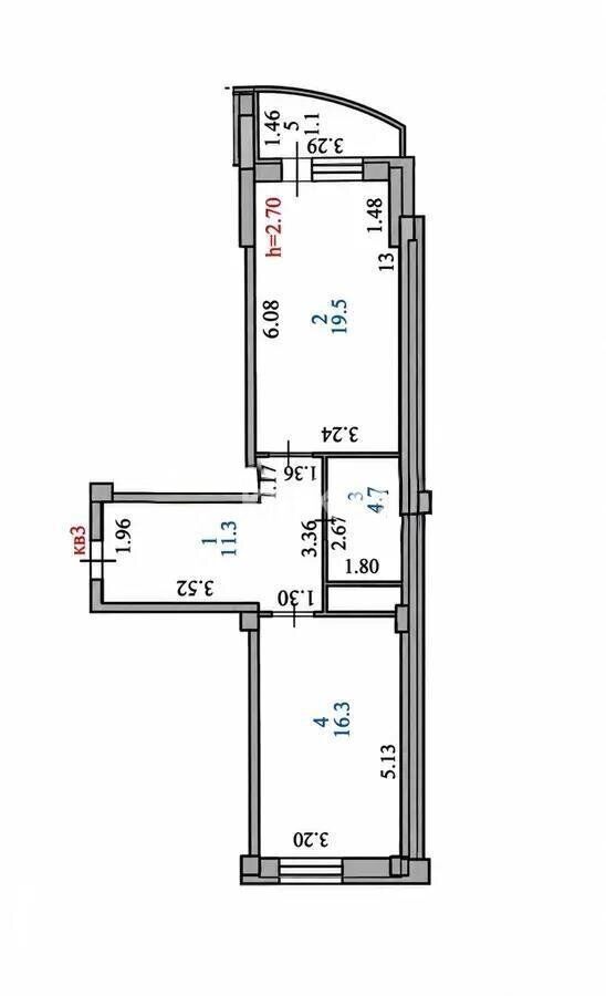 Продажа 2-комнатной квартиры, 55.4 м² - Продажа двухкомнатных квартир в Казахстане - страница 3 фото 8 из 8