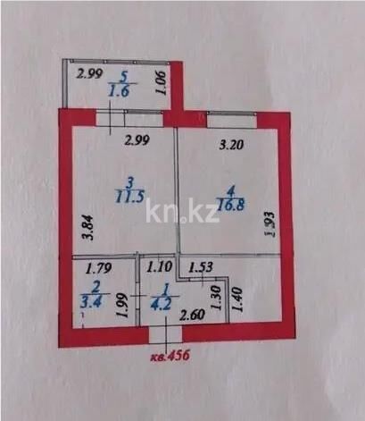 Продажа 1-комнатной квартиры, 37.5 м² - Продажа однокомнатных квартир в р-не Сарайшык Астаны - страница 23 фото 5 из 5