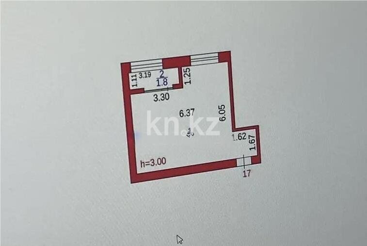 Продажа 1-комнатной квартиры, 38 м² - Продажа недвижимости в Караганде - страница 2 фото 2 из 2