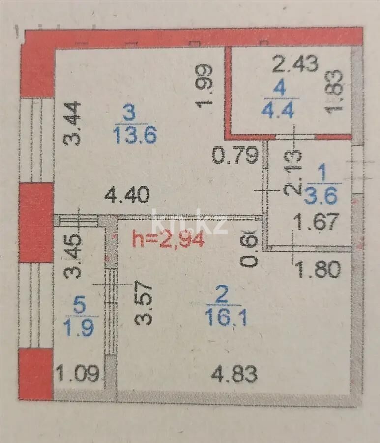Продажа 1-комнатной квартиры, 39.6 м² - Продажа недвижимости в Казахстане - страница 4 фото 2 из 2