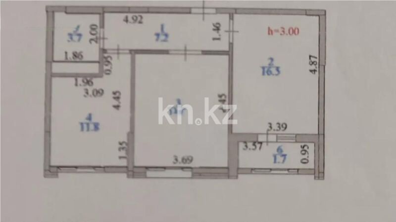 Продажа 2-комнатной квартиры, 57.3 м² - Недвижимость в Астане - страница 27 фото 6 из 6