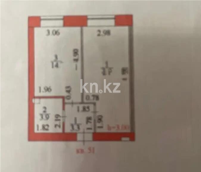 Продажа 1-комнатной квартиры, 40.2 м² - Продажа однокомнатных квартир в р-не Сарыарка Астаны - страница 4 фото 1 из 1