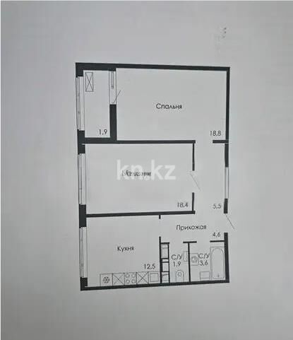 Продажа 2-комнатной квартиры, 67.2 м² - Продажа квартир в блочном доме в Астане - страница 32 фото 1 из 1