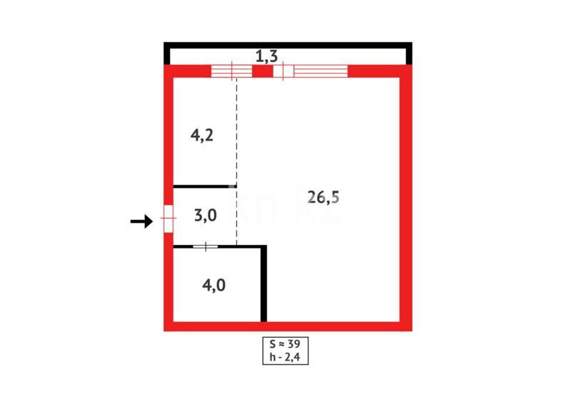 Продажа 1-комнатной квартиры, 39 м² - Продажа квартир в Караганде - страница 73 фото 8 из 8