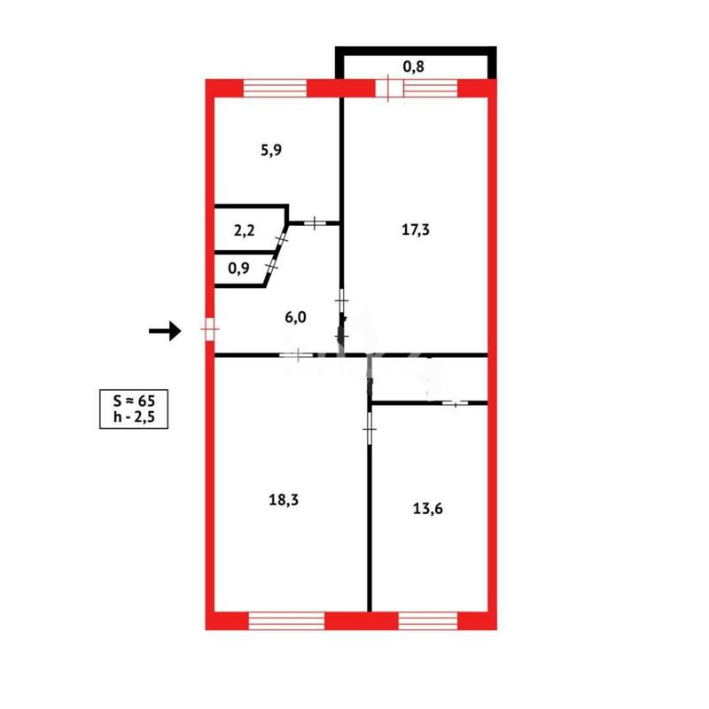 Продажа 3-комнатной квартиры, 65 м² - Продажа трехкомнатных квартир в Темиртау - страница 14 фото 10 из 11