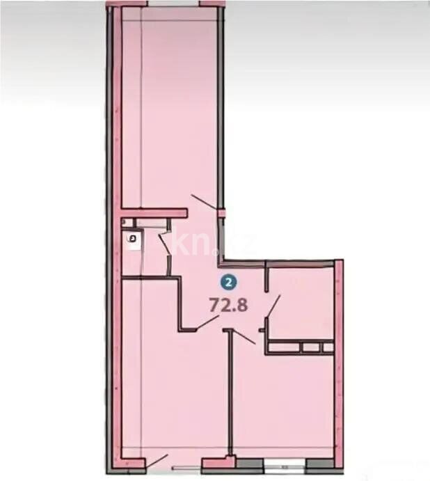 Продажа 2-комнатной квартиры, 72 м² - Продажа квартир в монолитно-каркасном доме в Алматы - страница 4 фото 1 из 1