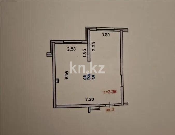 Продажа 1-комнатной квартиры, 52.2 м² - Продажа квартир в Турксибском р-не Алматы - страница 5 фото 1 из 1