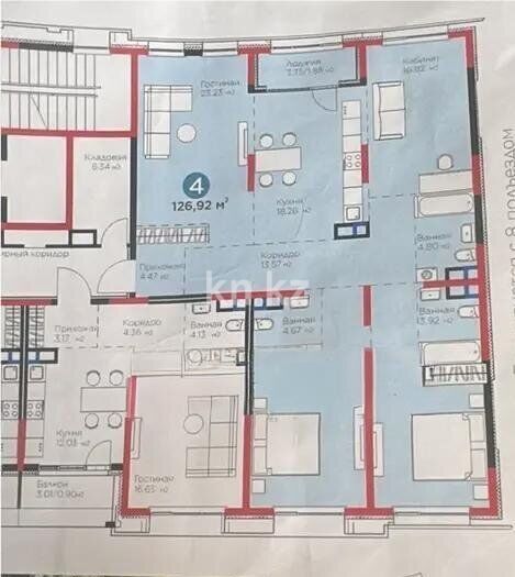 Продажа 4-комнатной квартиры, 126.92 м² - Продажа недвижимости в Казахстане - страница 14 фото 4 из 4