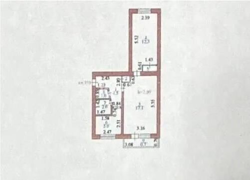 Продажа 2-комнатной квартиры, 43.7 м² - Продажа двухкомнатных квартир в блочном доме в Казахстане - страница 4 фото 6 из 6