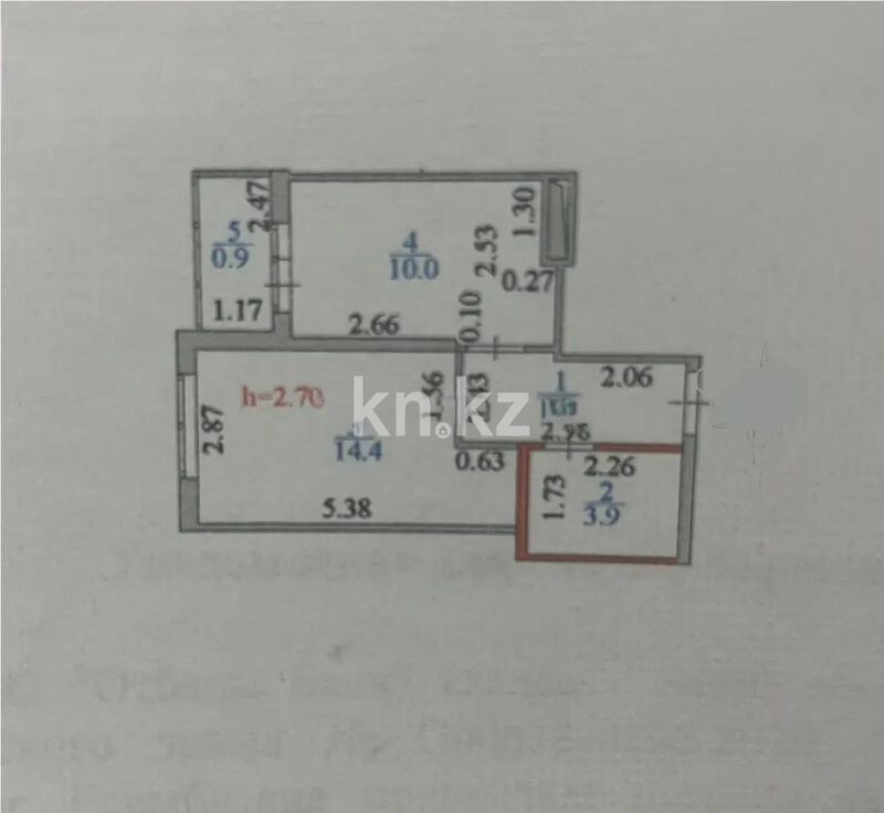 Продажа 1-комнатной квартиры, 33.2 м² - Продажа однокомнатных квартир в р-не Сарайшык Астаны - страница 18 фото 5 из 5