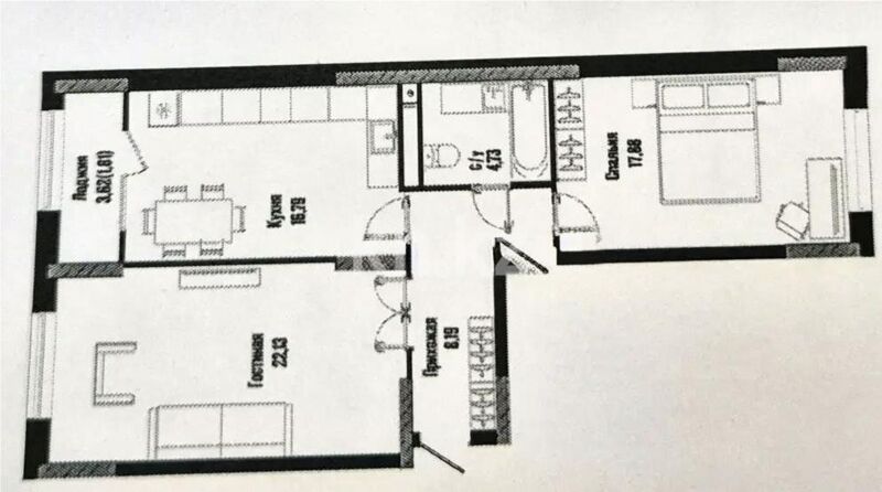 Продажа 2-комнатной квартиры, 72 м² - Продажа квартир в кирпичном доме в Астане - страница 34 фото 1 из 1
