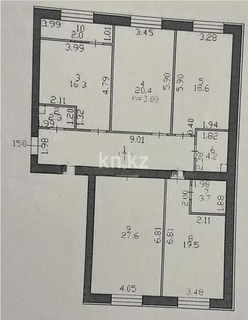 Продажа 4-комнатной квартиры, 132.4 м² - Продажа четырехкомнатных квартир в р-не Есиль Астаны фото 1 из 1