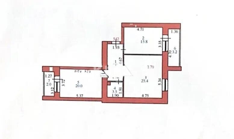 Продажа 2-комнатной квартиры, 78.9 м² - Продажа двухкомнатных квартир в кирпичном доме в Казахстане - страница 6 фото 1 из 1