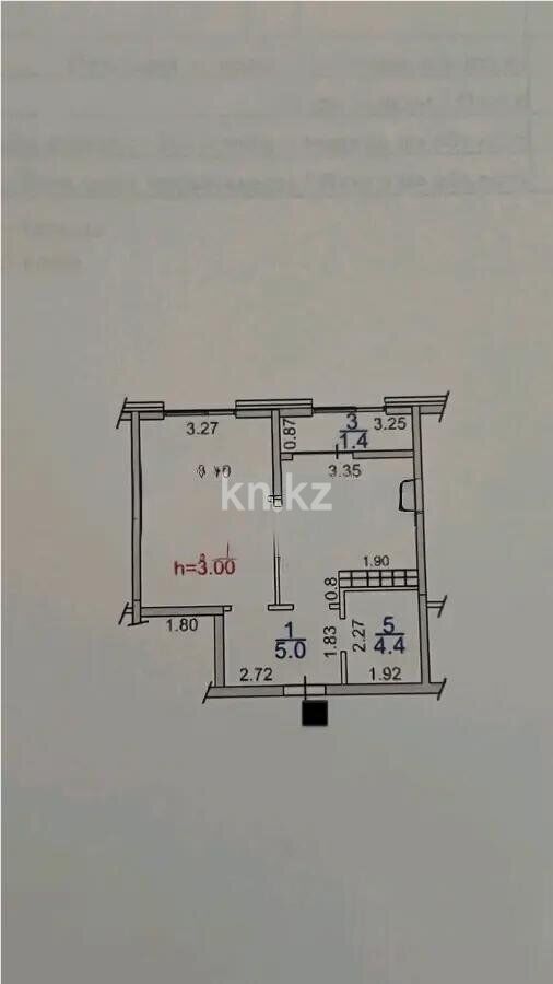 Продажа 1-комнатной квартиры, 37 м² - Продажа квартир в монолитно-каркасном доме в Казахстане - страница 38 фото 1 из 1