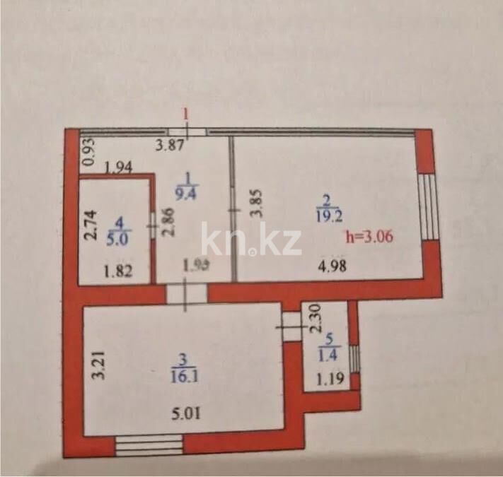 Продажа 1-комнатной квартиры, 51 м² - Продажа однокомнатных квартир в р-не Есиль Астаны - страница 25 фото 5 из 5