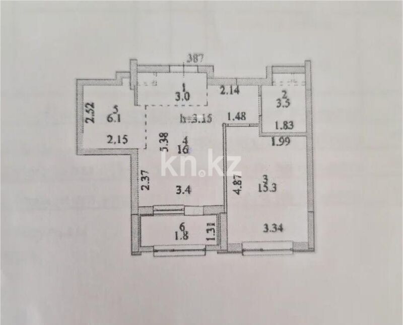 Продажа 2-комнатной квартиры, 46 м² - Продажа двухкомнатных квартир в р-не Сарайшык Астаны - страница 22 фото 1 из 1