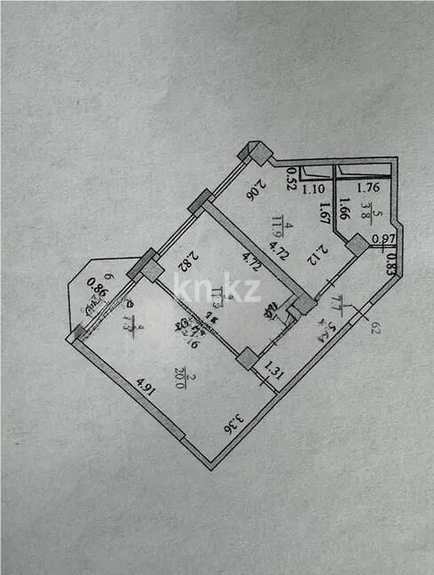 Продажа 2-комнатной квартиры, 57 м² - Продажа двухкомнатных квартир в монолитно-каркасном доме в Астане - страница 43 фото 5 из 5