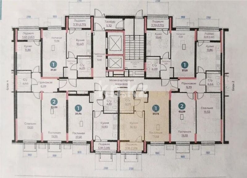 Продажа 1-комнатной квартиры, 37.73 м² - Продажа однокомнатных квартир в Астане - страница 54 фото 1 из 1