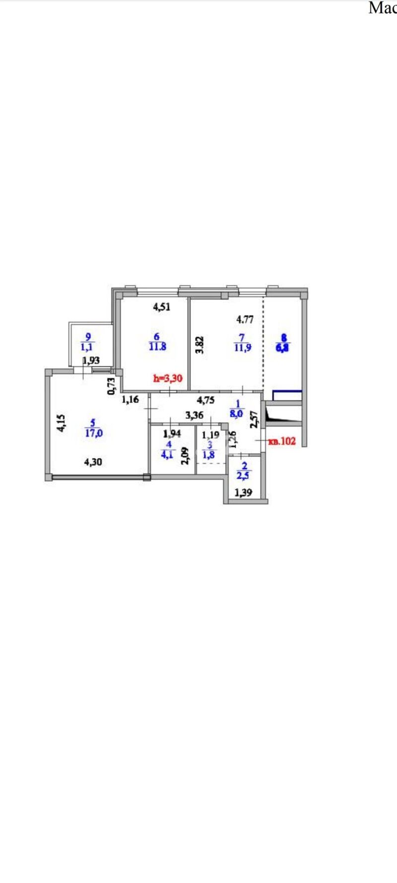 Продажа 3-комнатной квартиры, 65 м² - Продажа квартир в Семее фото 2 из 18