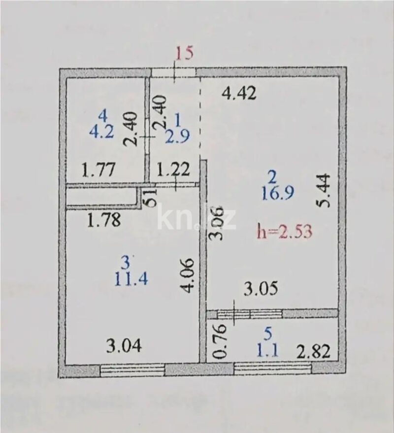 Продажа 1-комнатной квартиры, 36.5 м² - Продажа квартир в панельном доме в Астане - страница 17 фото 4 из 4