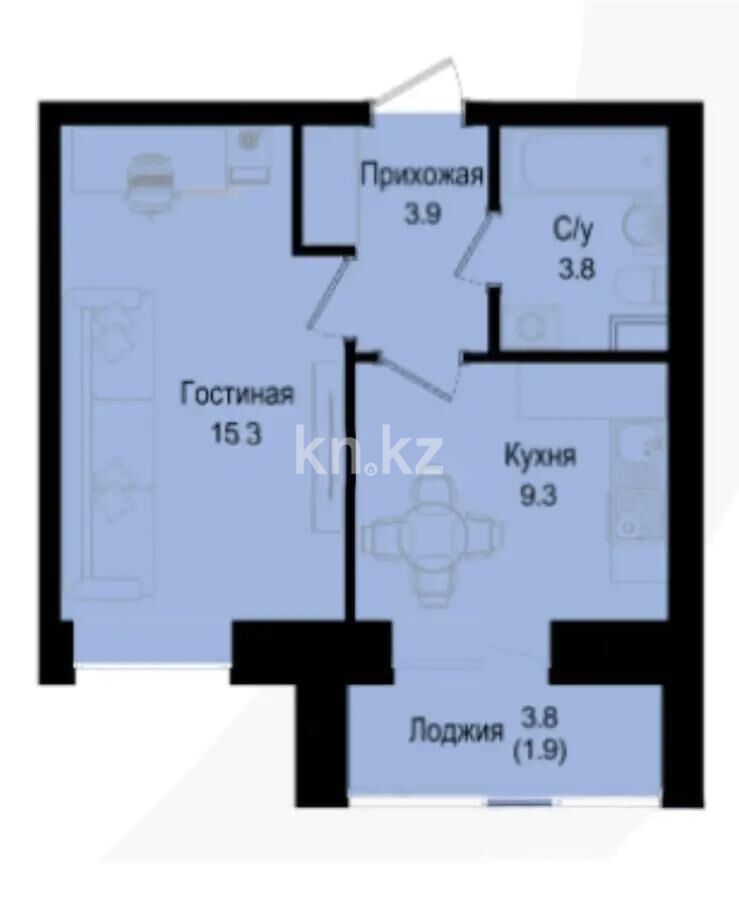 Продажа 1-комнатной квартиры, 35 м² - Продажа однокомнатных квартир в р-не Нура Астаны - страница 37 фото 1 из 1