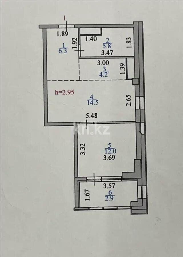 Продажа 2-комнатной квартиры, 45.7 м² - Продажа квартир в монолитно-каркасном доме в Астане - страница 37 фото 5 из 5