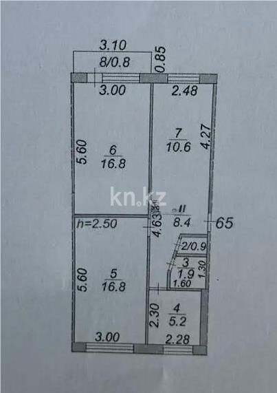 Продажа 3-комнатной квартиры, 61 м² - Недвижимость в Темиртау - страница 33 фото 7 из 7