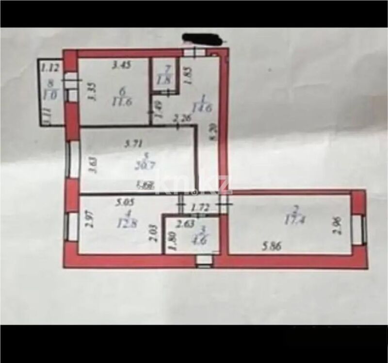 Продажа 3-комнатной квартиры, 86 м² - Продажа квартир в кирпичном доме в Казахстане - страница 55 фото 6 из 6