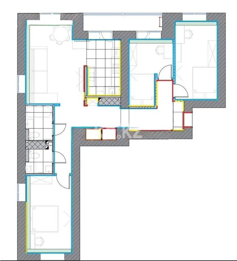 Продажа 4-комнатной квартиры, 98 м² - Продажа четырехкомнатных квартир в кирпичном доме в Караганде - страница 6 фото 1 из 1