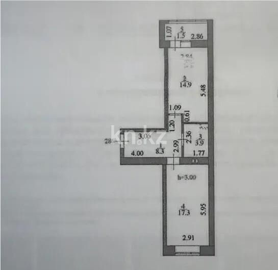 Продажа 1-комнатной квартиры, 45.9 м² - Продажа однокомнатных квартир в р-не Нура Астаны - страница 14 фото 1 из 1