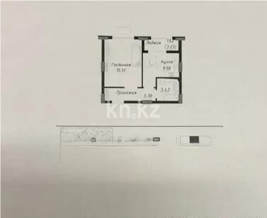Продажа 1-комнатной квартиры, 34 м² - Продажа квартир в панельном доме в Астане - страница 13 фото 1 из 1