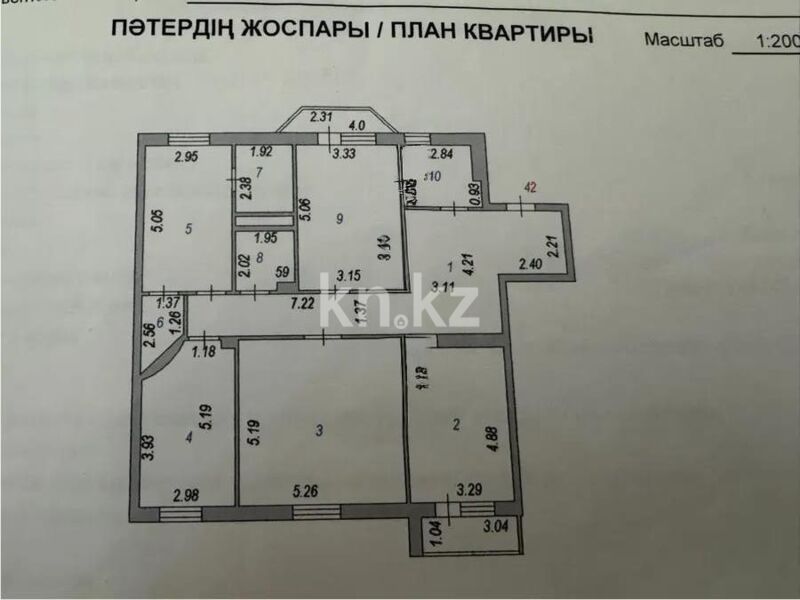 Продажа 4-комнатной квартиры, 134.6 м² - Продажа четырехкомнатных квартир в кирпичном доме в Казахстане - страница 13 фото 8 из 8