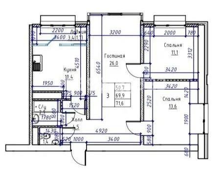 Продажа 3-комнатной квартиры, 72 м² - Продажа  трехкомнатных квартир в новостройках Алматы фото 10 из 10
