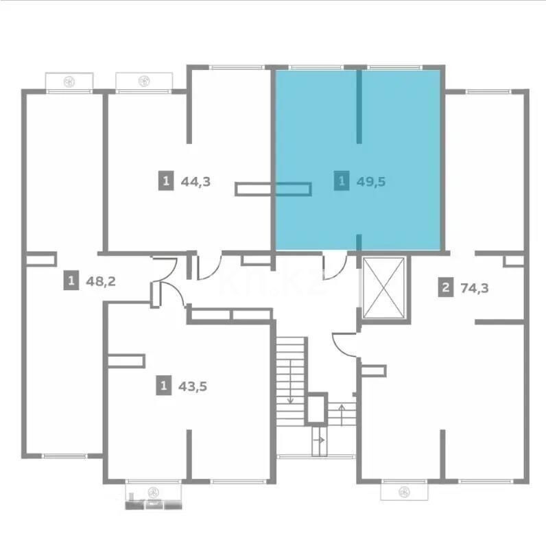 Продажа 2-комнатной квартиры, 49 м² - Продажа квартир от собственников в Алматы - страница 19 фото 1 из 1