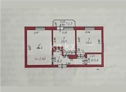 Продажа 2-комнатной квартиры, 63 м² - Продажа квартир в Казахстане - страница 9 фото 7 из 7