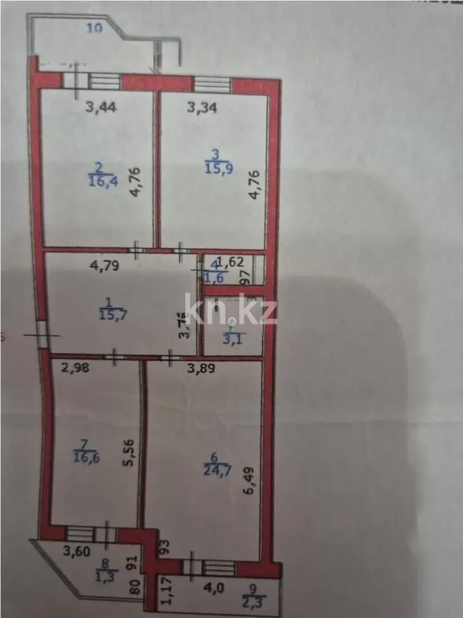 Продажа 3-комнатной квартиры, 102 м² - Продажа квартир в кирпичном доме в Астане - страница 169 фото 7 из 7