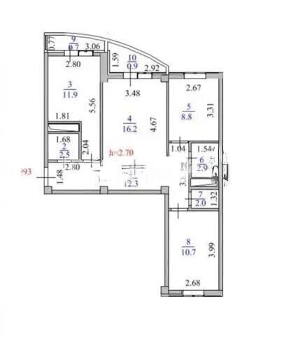 Продажа 3-комнатной квартиры, 70 м² - Продажа трехкомнатных квартир в Казахстане - страница 10 фото 7 из 7