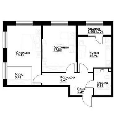 Продажа 2-комнатной квартиры, 70.32 м² - Продажа квартир от собственников в Алматы - страница 299 фото 1 из 1