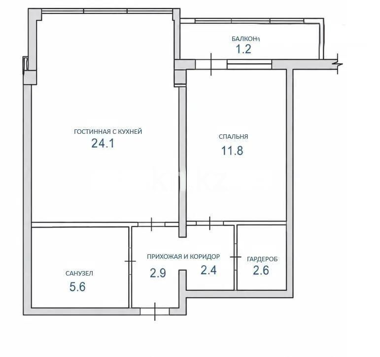 Продажа 2-комнатной квартиры, 50.6 м² - Продажа  двухкомнатных квартир в новостройках Алматы - страница 6 фото 3 из 3