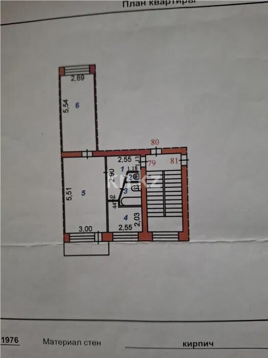 Продажа 2-комнатной квартиры, 44 м² - Продажа квартир в Сортировке Караганды фото 1 из 1