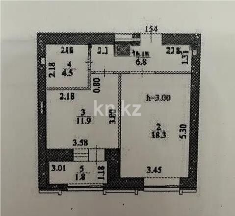 Продажа 1-комнатной квартиры, 43.3 м² - Продажа квартир в Казахстане - страница 13 фото 2 из 2