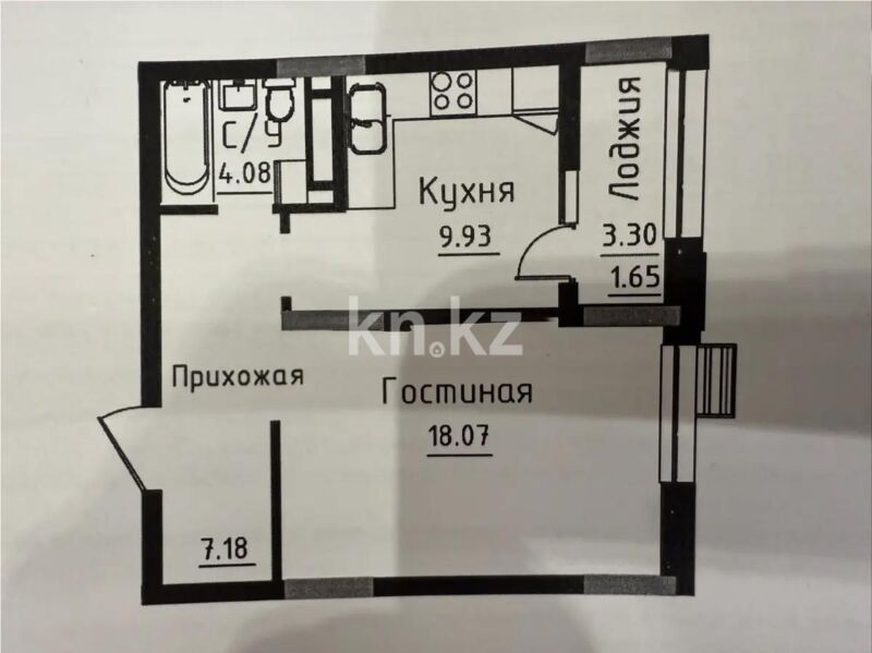 Продажа 1-комнатной квартиры, 39 м² - Продажа однокомнатных квартир в р-не Нура Астаны - страница 18 фото 1 из 1