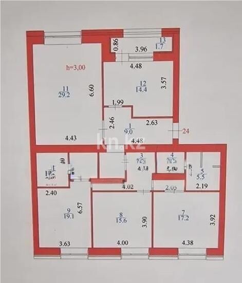 Продажа 4-комнатной квартиры, 131 м² - Продажа четырехкомнатных квартир в монолитно-каркасном доме в Казахстане - страница 20 фото 9 из 9