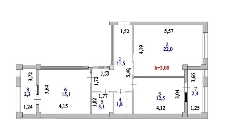Продажа 2-комнатной квартиры, 70.6 м² - Продажа квартир в блочном доме в Астане - страница 67 фото 4 из 4